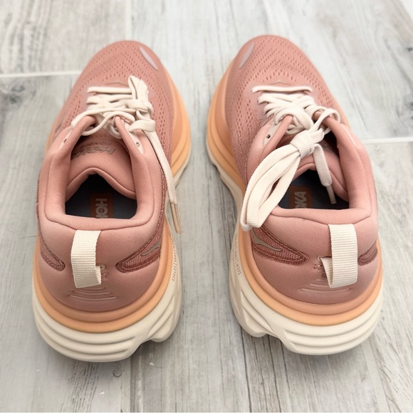 HOKA Women’s Bondi 8 Sandstone Cream Running Shoes - Picture 2 of 11